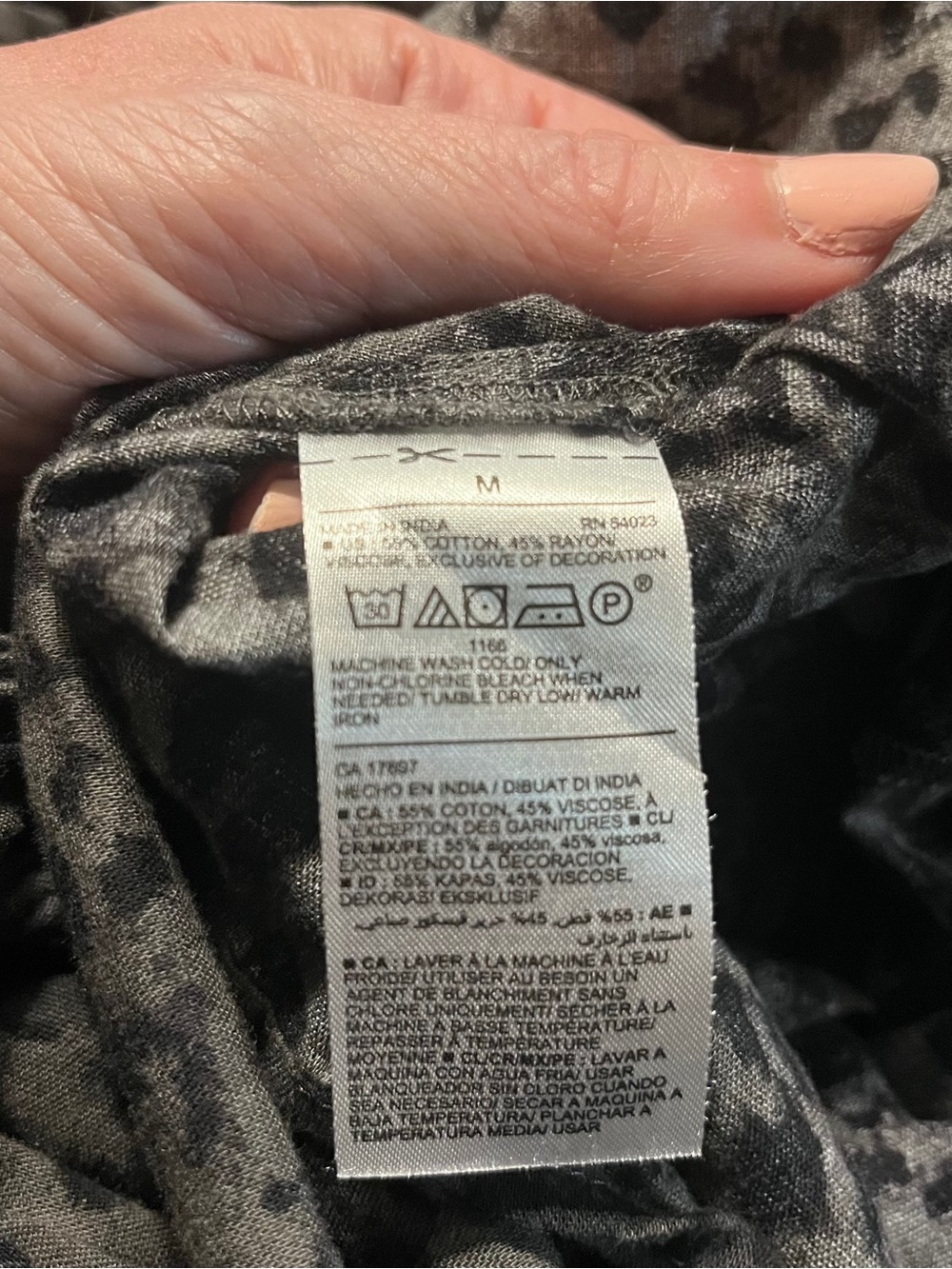 Old Navy Charcoal Leopard Halter Tiered Maxi Dress Size Medium VGUC - Picture 7 of 8